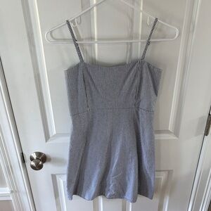 Striped Blue and White Women's Dress